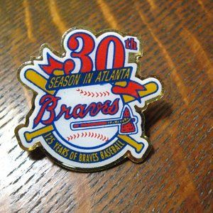 ⚾️ Atlanta Braves 30th Anniversary Vintage Lapel Pin
